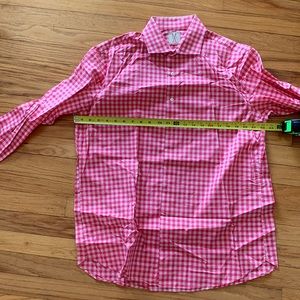 Marc Allen L link gingham shirt